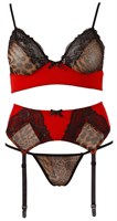 Чувственный комплект с кружевами и леопардовыми вставками - фото 247871