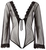 Оригинальное полупрозрачное боди с длинными рукавами - фото 247922 Оригинальное полупрозрачное боди с длинными рукавами - фото 247922