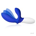 Синий вибромассажёр простаты Loki Wave Federal Blue с отростком для стимуляции промежности - 19,6 см. - фото 125537