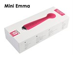 Розовый вибростимулятор Mini Emma с гнущейся головкой-шаром - 16,5 см. - фото 74973