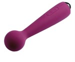 Фиолетовый вибростимулятор Mini Emma с гнущейся головкой-шаром - 16,5 см. - фото 74974