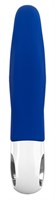 Синий вибратор с клиторальным отростком Lady Bi - 22,1 см. - фото 1429823