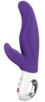 Фиолетовый перезаряжаемый вибратор LADY Bi - 22,5 см. - фото 143918
