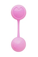 Розовые вагинальные шарики с вибрацией - фото 144067