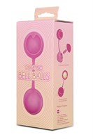 Розовые вагинальные шарики с вибрацией - фото 75196