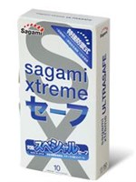Презервативы Sagami Xtreme Ultrasafe с двойным количеством смазки - 10 шт. - фото 219172