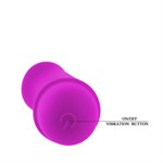 Фиолетовый вибратор Pretty Love Antony - 11,7 см. - фото 1391327