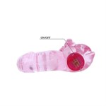 Розовое эрекционное виброкольцо с мишкой на вибропуле - фото 1431572