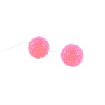 Розовые вагинальные шарики Love Balls - фото 313915