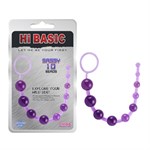 Фиолетовая анальная цепочка Sassy Anal Beads - 26,7 см. - фото 1418535