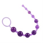 Фиолетовая анальная цепочка Sassy Anal Beads - 26,7 см. - фото 1418534