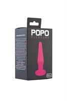 Розовая анальная втулка POPO Pleasure - 12,1 см. - фото 75524