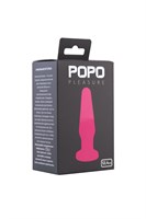 Розовая анальная втулка с закруглённой головкой POPO Pleasure - 12,4 см. - фото 144675