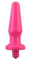 Розовая вибровтулка с закруглённым кончиком POPO Pleasure - 12,4 см. - фото 1155960