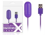 Большео фиолетовое виброяйцо, работающее от USB - фото 183239