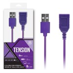 Фиолетовый удлинитель USB-провода - 100 см. - фото 75546