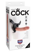 Страпон Harness со съемной телесной насадкой King Cock 9 - 22,9 см. - фото 1391445