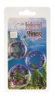 Набор из трех фиолетовых колец разного размера Island Rings  - фото 144831