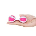 Розовые вагинальные шарики на мягкой сцепке BE MINI BALLS - фото 144959