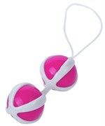 Розовые вагинальные шарики на мягкой сцепке BE MINI BALLS - фото 144957