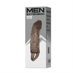 Телесная насадка на пенис с подхватом MEN EXTENTSION - 17 см. - фото 48375