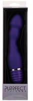 Фиолетовый вибромассажер для анальной стимуляции PURRFECT SILICONE ANAL VIBE - 15 см. - фото 145054