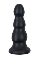 Гигантская чёрная анальная ёлочка MENZSTUFF IMMENSE STOPPER - 32,5 см. - фото 145083