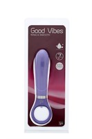 Фиолетовый анальный вибратор GOOD VIBES RING-G SMOOTH - 15,5 см. - фото 145090