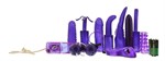 Фиолетовый вибронабор SEX TOY KIT LAVENDER - фото 190134