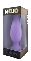 Фиолетовая анальная силиконовая пробка Mojo - 11 см. - фото 1391570