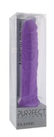 Фиолетовый вибратор-реалистик PURRFECT SILICONE CLASSIC 8.5INCH - 21,5 см. - фото 145194