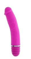 Розовый вибратор-реалистик PURRFECT SILICONE VIBRATOR 6INCH PINK - 15 см. - фото 192392