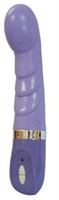 Мощный фиолетовый семискоростной вибромассажер - 16 см. - фото 185127