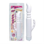 Белый вибромассажёр с возвратно-поступательными движениями и анальным хвостиком - 22,8 см. - фото 248870 Белый вибромассажёр с возвратно-поступательными движениями и анальным хвостиком - 22,8 см. - фото 248870