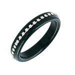 Чёрное эрекционное кольцо со стразами MAGIC DIAMOND - фото 145331
