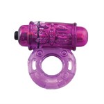 Фиолетовое эрекционное виброкольцо OWOW PURPLE - фото 314278