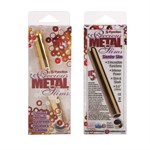 Золотистый тонкий вибратор 5-FUNCTION PRECIOUS METAL SLIMS GOLD - 14 см. - фото 248929 Золотистый тонкий вибратор 5-FUNCTION PRECIOUS METAL SLIMS GOLD - 14 см. - фото 248929