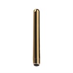 Золотистый тонкий вибратор 5-FUNCTION PRECIOUS METAL SLIMS GOLD - 14 см. - фото 248928