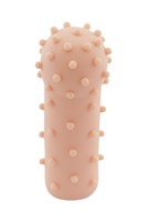 Удлиняющая телесная насадка на пенис с шишечками XLover - 18 см. - фото 145653