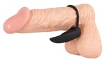 Чёрный вибратор на пальчик или пенис BLACK VELVETS - фото 1317645
