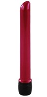 Красный классический тонкий вибратор - 14,5 см. - фото 191909