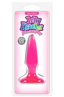 Розовая анальная мини-пробка  Jelly Rancher Pleasure Plug Mini - 8,1 см. - фото 190566