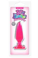 Малая розовая анальная пробка Jelly Rancher Pleasure Plug Small - 10,2 см. - фото 257505