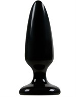 Средняя черная анальная пробка Jelly Rancher Pleasure Plug Medium - 12,7 см. - фото 76263