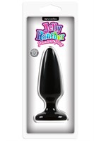 Средняя черная анальная пробка Jelly Rancher Pleasure Plug Medium - 12,7 см. - фото 146164