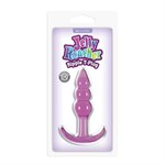 Фиолетовая анальная пробка Jelly Rancher T-Plug Ripple Purple - 10,9 см. - фото 76270