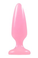 Розовая, светящаяся в темноте анальная пробка Firefly Pleasure Plug Medium Pink - 12,7 см. - фото 146175