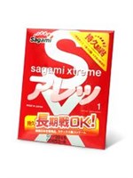Утолщенный презерватив Sagami Xtreme Feel Long с точками - 1 шт. - фото 190562