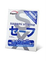 Презерватив Sagami Xtreme Ultrasafe с двойным количеством смазки - 1 шт. 49570 - фото 837180