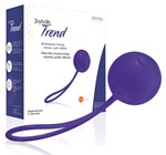 Фиолетовый вагинальный шарик Joyballs Trend Single с петелькой - фото 1391987